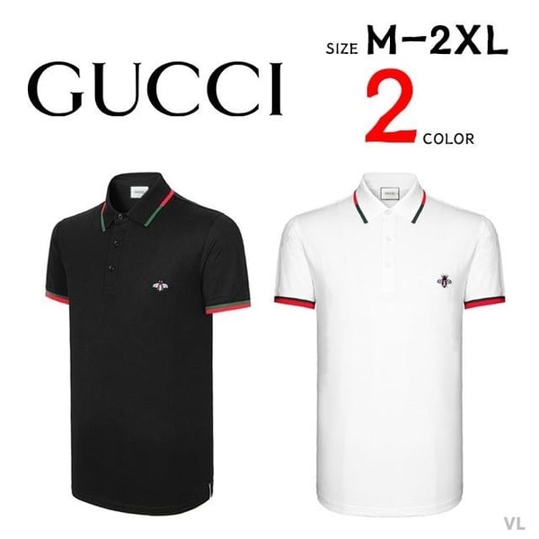 GUCCI 구찌 벌자수 반팔 카라티