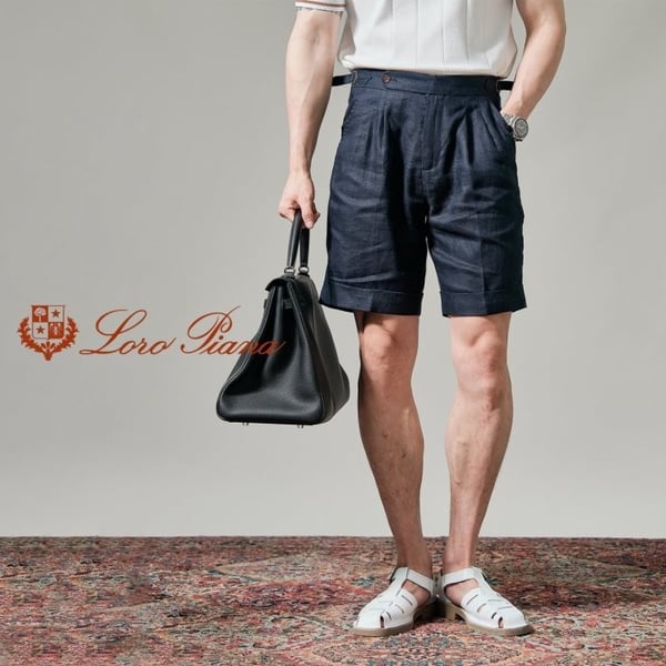 LORO PIANA 로로피아나 린넨100프로 반바지