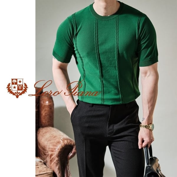 LORO PIANA 로로피아나 머슬 린넨반팔