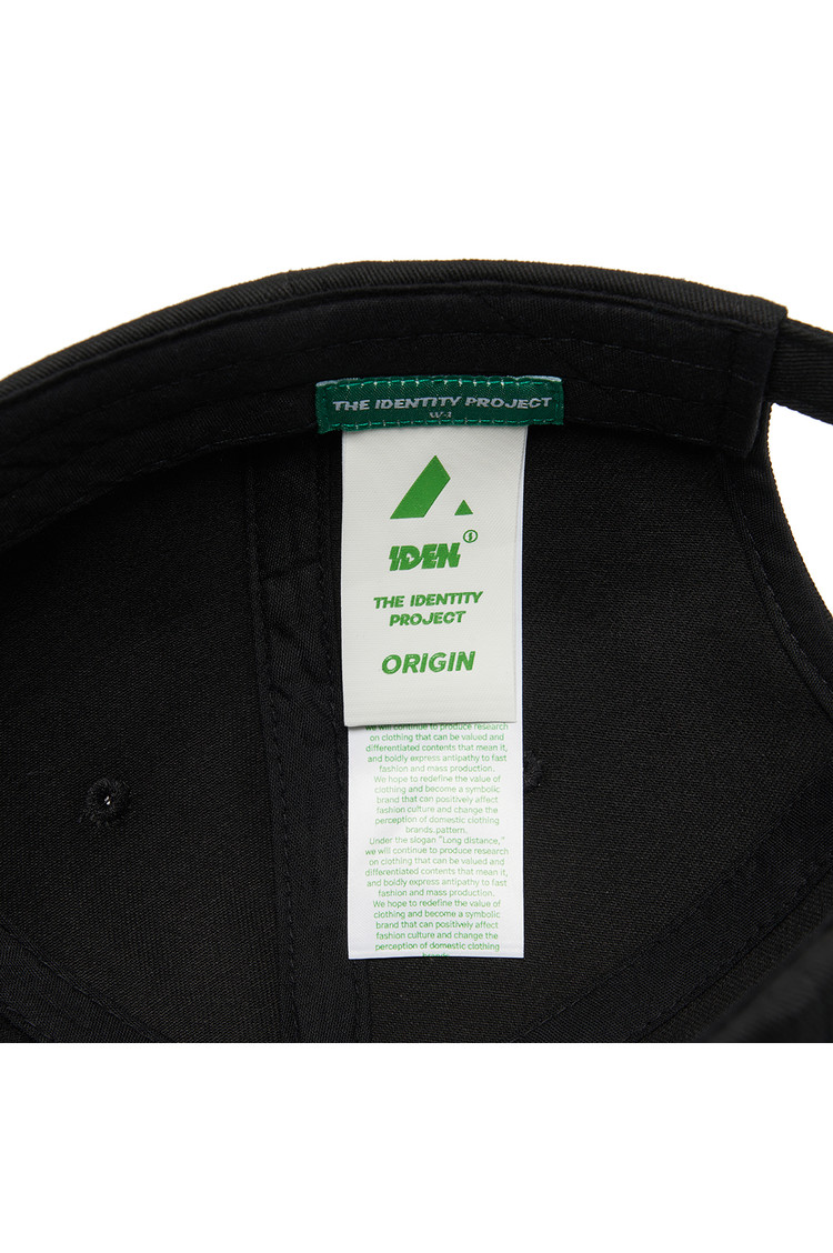 【THE IDENTITY PROJECT】Identity ボールキャップ(black-green) Identity ball cap [black-green] : THE IDENTITY PROJECT LAB ®