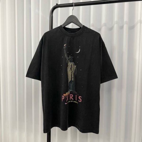 BALENCIAGA 발렌시아가 런웨이 여신상 워싱 반팔 티셔츠