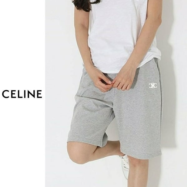 CELINE 셀린느 5부 자수 반바지