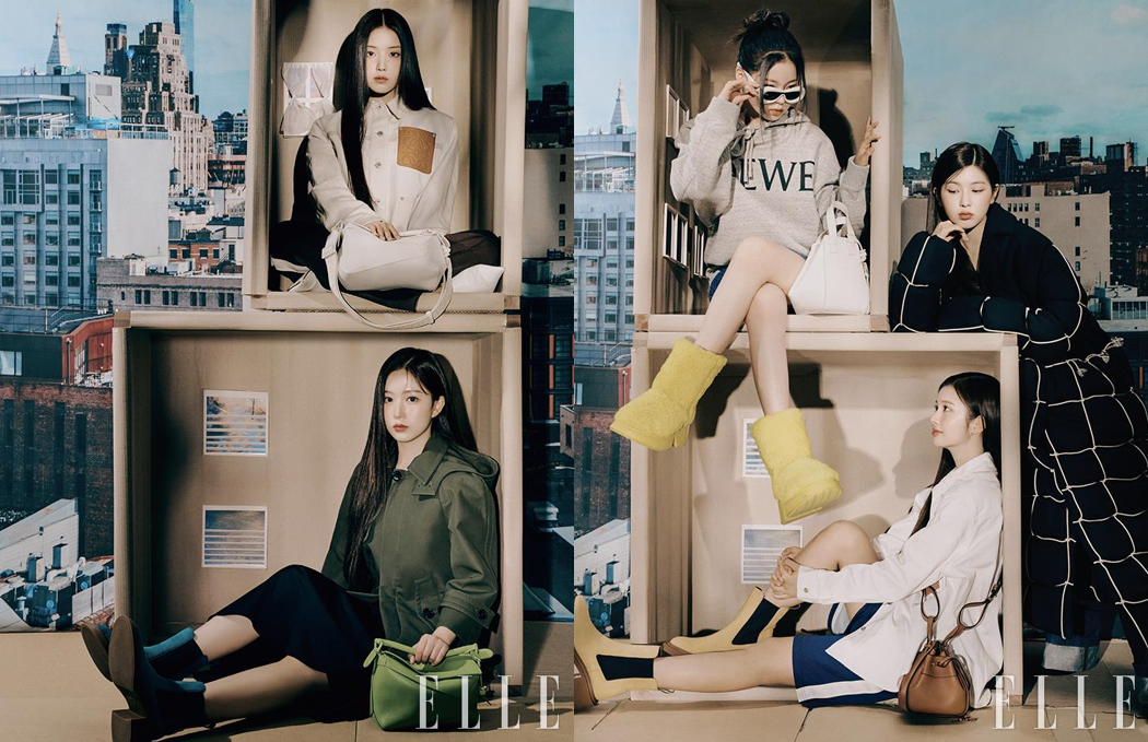 LOEWE X ELLE Casting. NMIXX 
