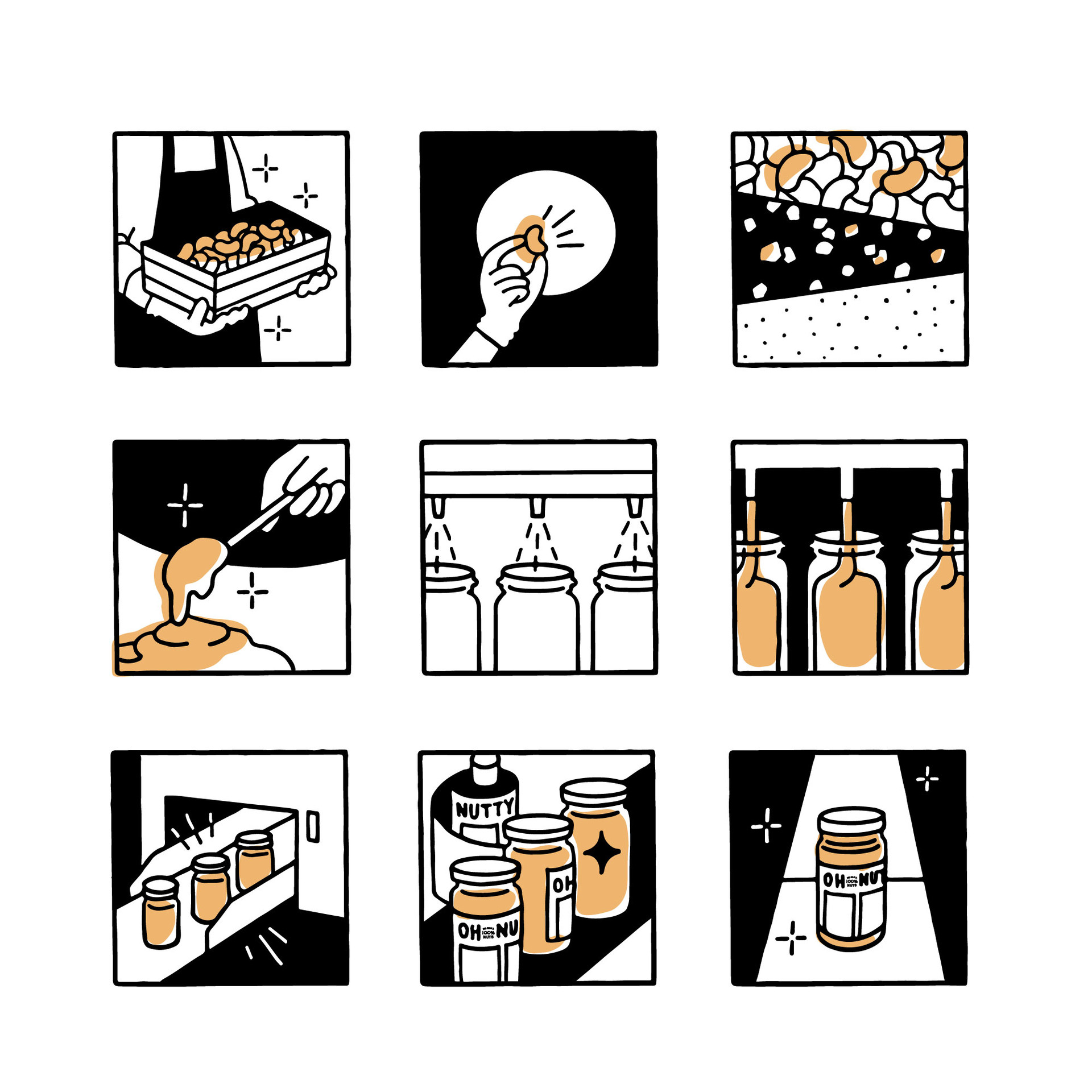 오넛티 OH NUTTY Illustration