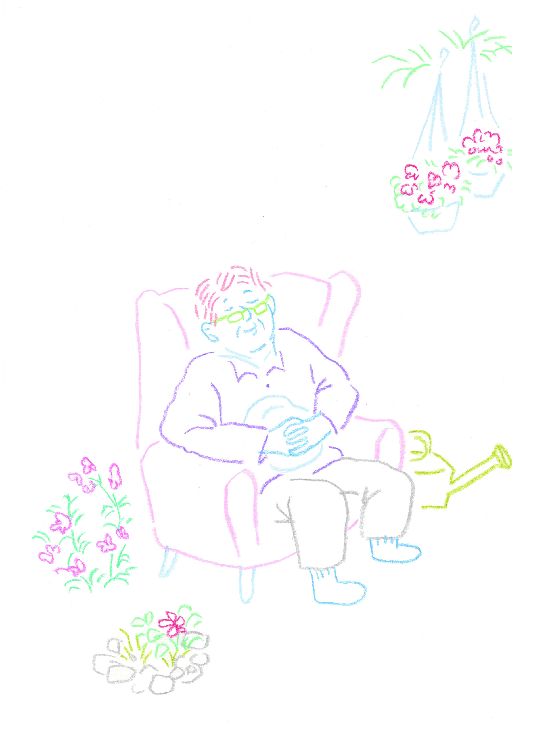 나태주 산문집 <꽃이 사람이다> 삽화 작업
