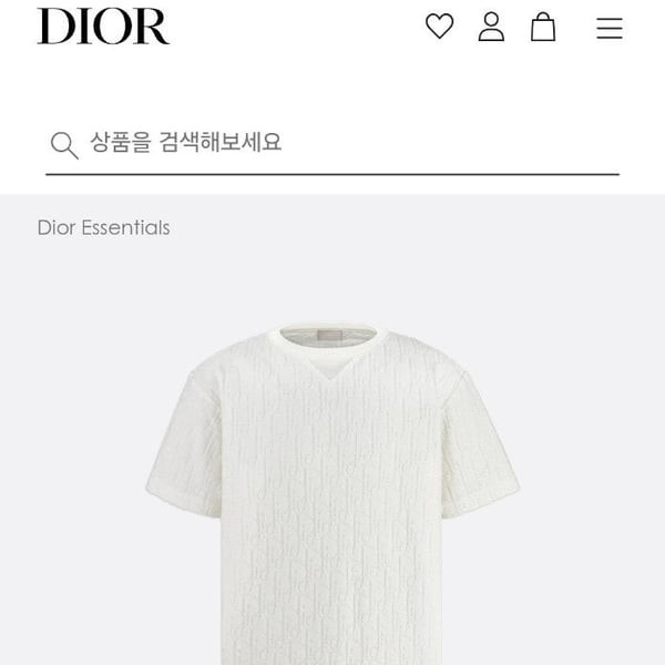 캐주얼 핏 테리라운드 티셔츠