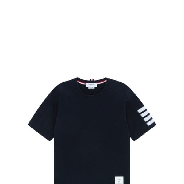 THOM BROWNE 톰브라운 립 헤비 코튼 라운드 티