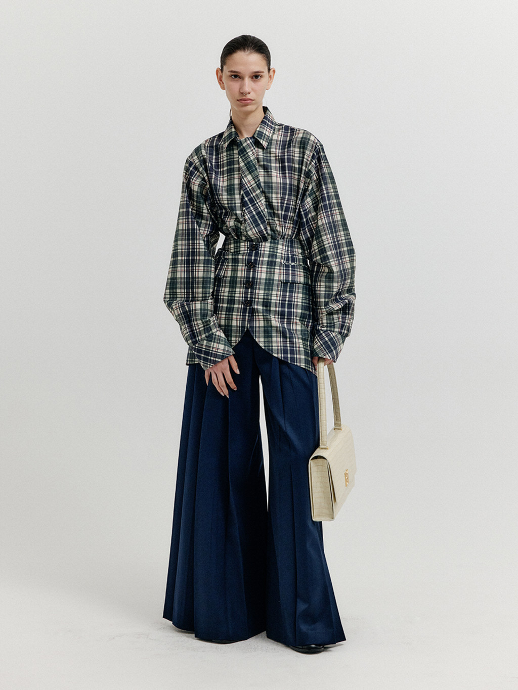 [EENK] / ☆ XOANON Open Front Skirt Belt / Navy Multi XOANON Open Front Skirt Belt - Navy Multi : EENK