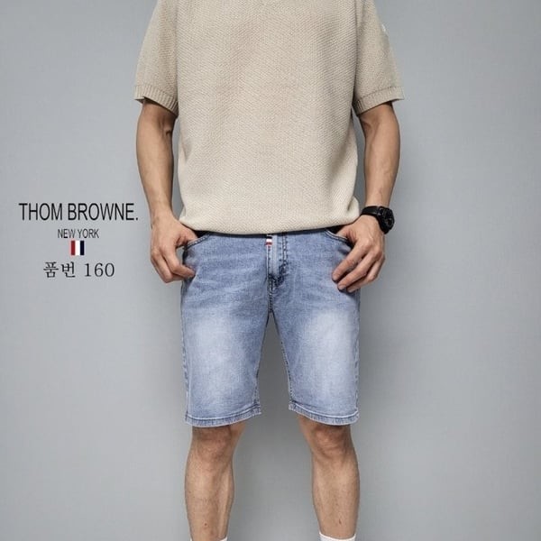 THOM BROWNE 톰브라운 청 반바지