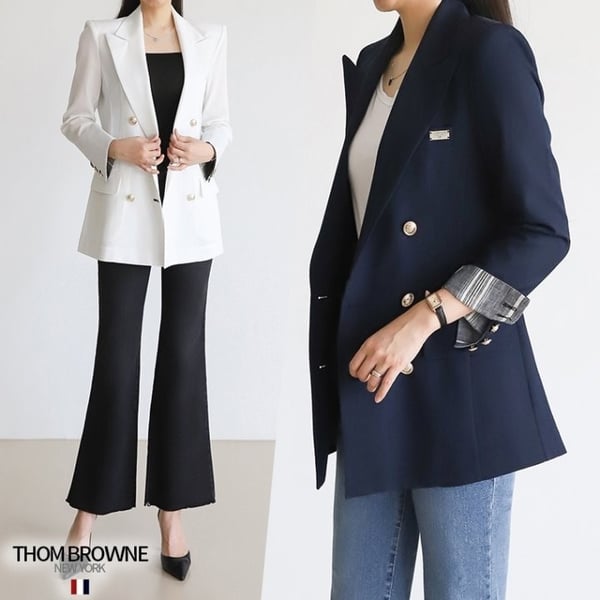 THOM BROWNE 톰브라운 Single breasted harf long blazer