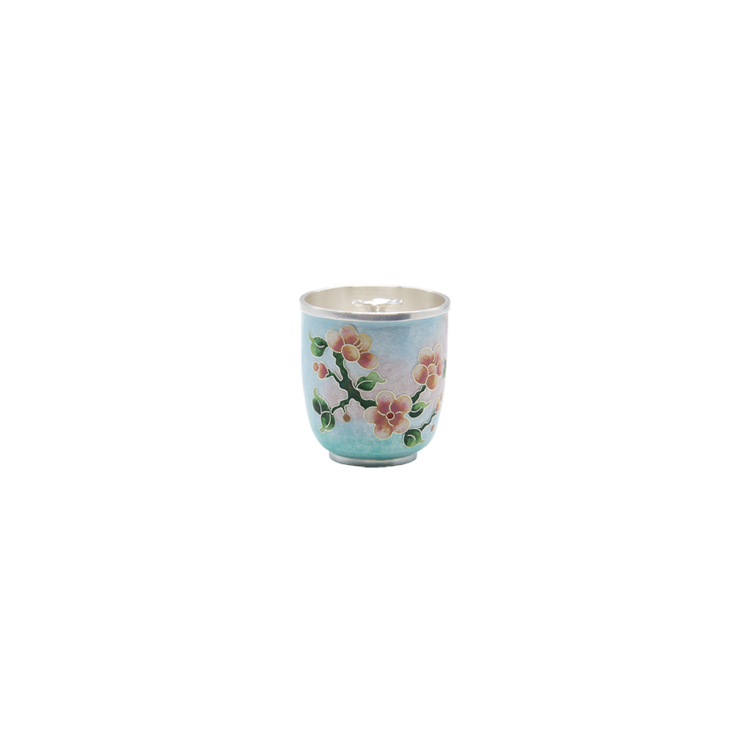 Plum Blossom Silver Cloisonné Gyeyoungbae (sky blue)