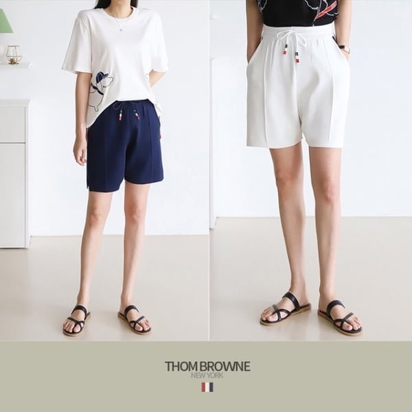 THOM BROWNE 톰브라운 KNIT SHORT BANDING PANTS