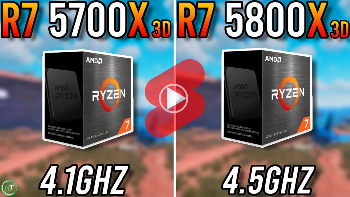 라이젠 AMD CPU Ryzen 7 5700X3D vs Ryzen 7 5800X3D의