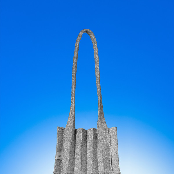 Mini Shoulder Bag Stellar Silver : PLEATSMAMA: Sustainable