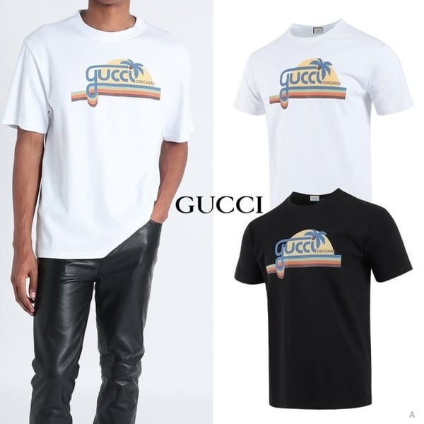 GUCCI 구찌 야자수 라운드 반팔티