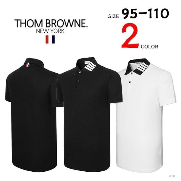 THOM BROWNE 톰브라운 사선 카라티
