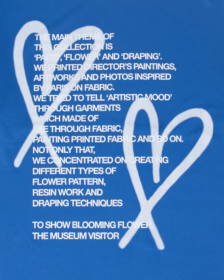 【THE MUSEUM VISITOR】CROP HEART PRINTED T-SHIRTS (WHITE) HEART SPRAYED T-SHIRTS (WHITE) : THE MUSEUM VISITOR