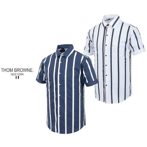 THOM BROWNE 톰브라운 빅 스트라이프 반팔 셔츠