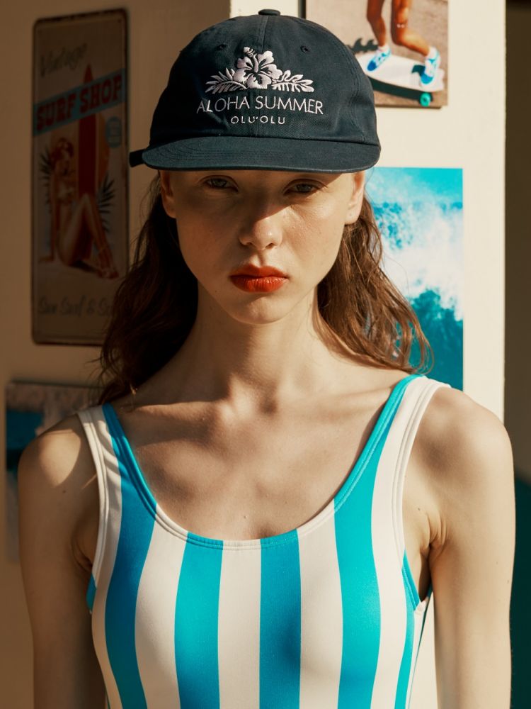 ALOHA SUMMER CAP (NAVY) : Feels Like Summer