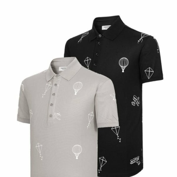 THOM BROWNE 톰브라운 멀티 스카이 반팔 카라티