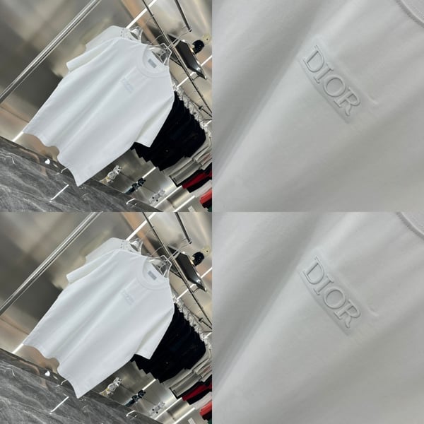 DIOR 디올 엠보로고 워싱 티셔츠