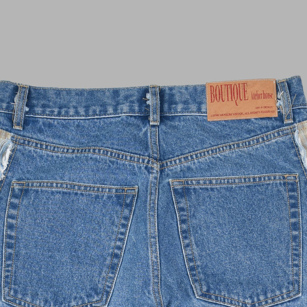 THE MUSEUM VISITOR★韓国★男女兼用★SIDE PANEL DENIM PANTS SIDE PANEL DENIM PANTS : THE MUSEUM VISITOR