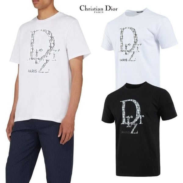 DIOR 디올 오블리크 라운드 티