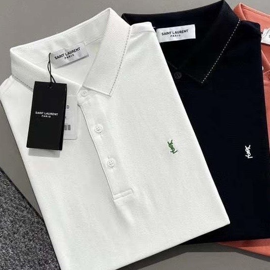 YSL 입생로랑 자수배색로고 스티치카라티