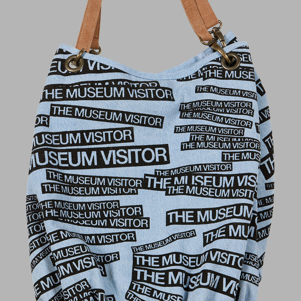 ◆THE MUSEUM VISITOR◆ THE MUSEUM VISITOR LOGO PRINTED TOTEB THE MUSEUM VISITOR LOGO PRINTED TOTEBAG (BLACK) : THE MUSEUM