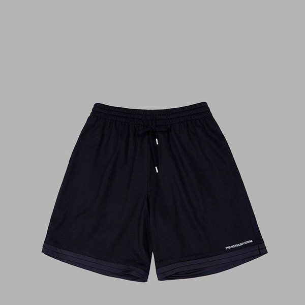 ◆THE MUSEUM VISITOR◆ LOGO STITCHED MESH SHORTS BLACK 08301 acffea938f682.jpg