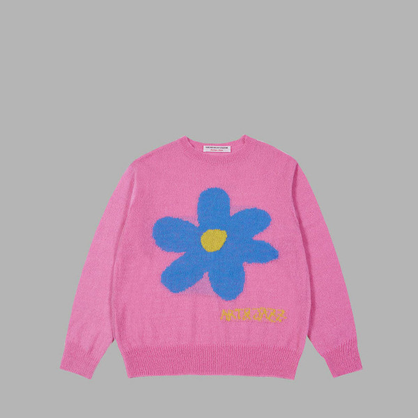 THE MUSEUM VISITOR】 FLOWER JACQUARD SUMMER KNIT (BEIGE