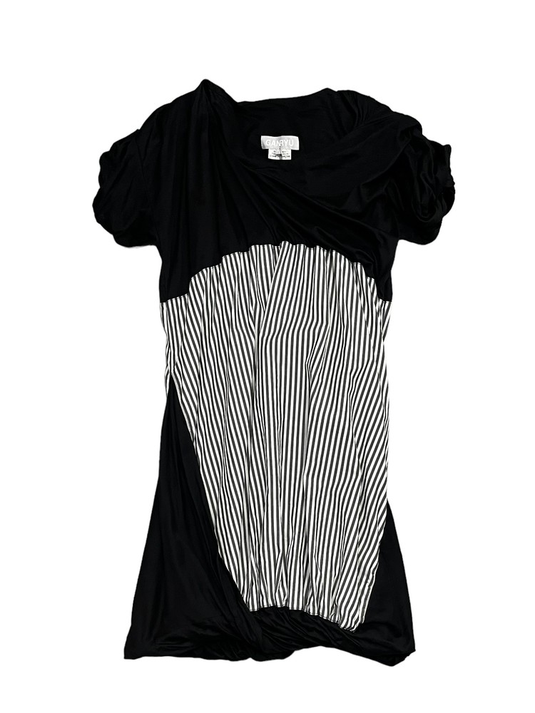 COMME des GARCONS Variegated design sleeveless one piece GN-O001 black XS main image 0