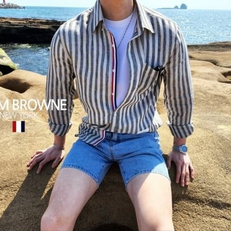 THOM BROWNE 톰브라운 기본형 Linen