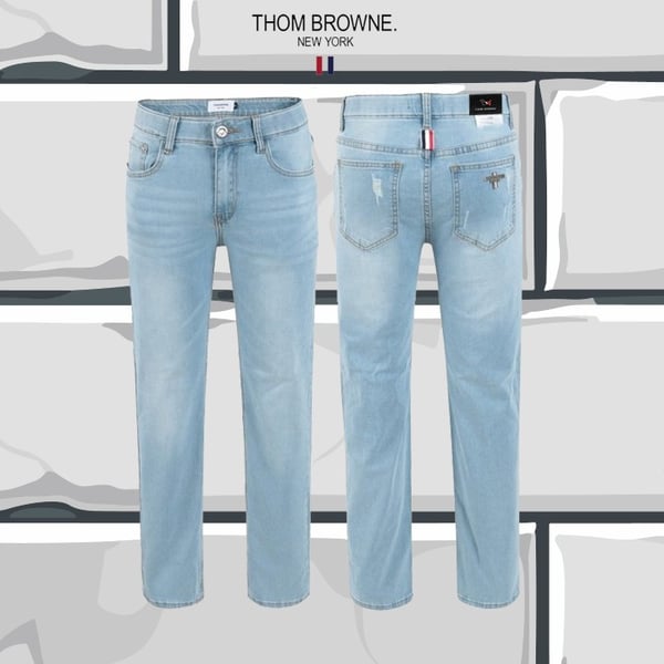 THOM BROWNE 톰브라운 중청 튀르키예 구제 히든밴드 데님 팬츠