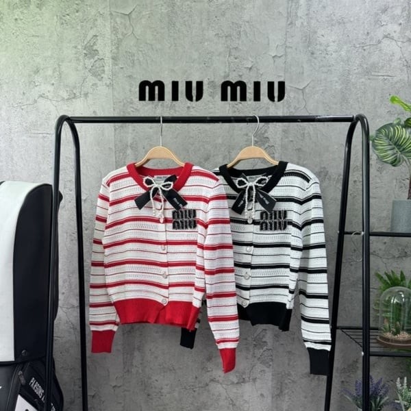 MIUMIU 미우미우 MU리본니트