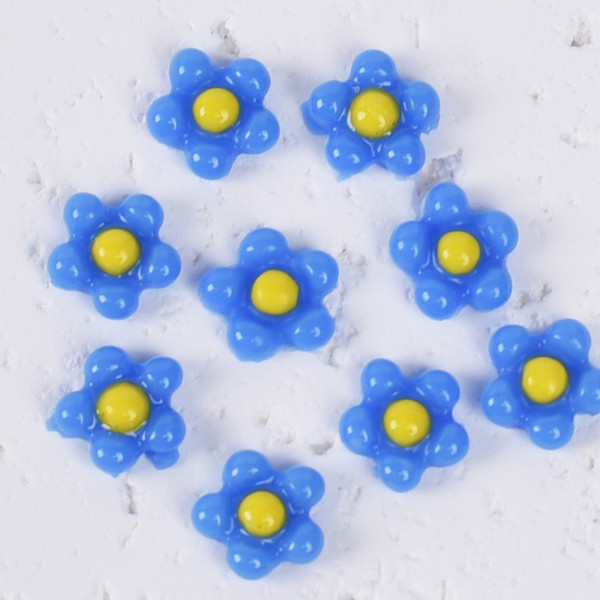 Blue Flower Charms [NC42] : ICEGEL