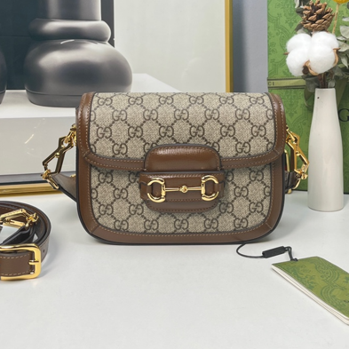 GUCCI 구찌 홀스빗 1955 GG 스몰 숄더백