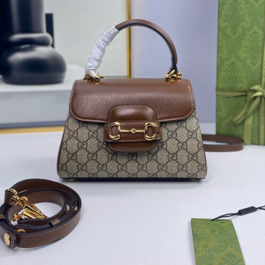 GUCCI 구찌 홀스빗 1955 탑핸들 숄더백