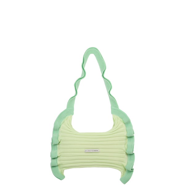 PLEATS MAMA 正規品関税込み RUFFLE SHOULDER BAG SODA Ruffle Shoulder Bag Green Apple : PLEATSMAMA: Sustainable