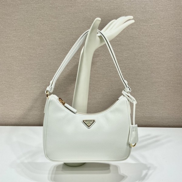 PRADA 프라다 리에디션 사피아노 트리밍 리나일론 호보백