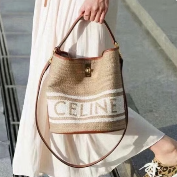 CELINE 셀린느 라피아버킷