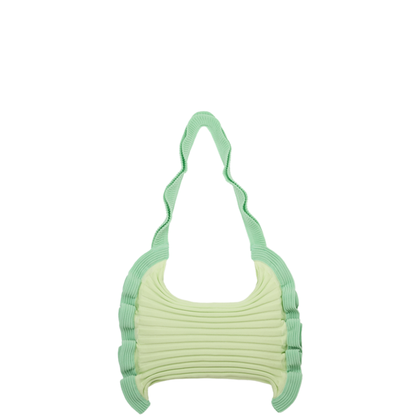 PLEATS MAMA☆Ruffle Shoulder Bag Ruffle Shoulder Bag Green Apple : PLEATSMAMA: Sustainable