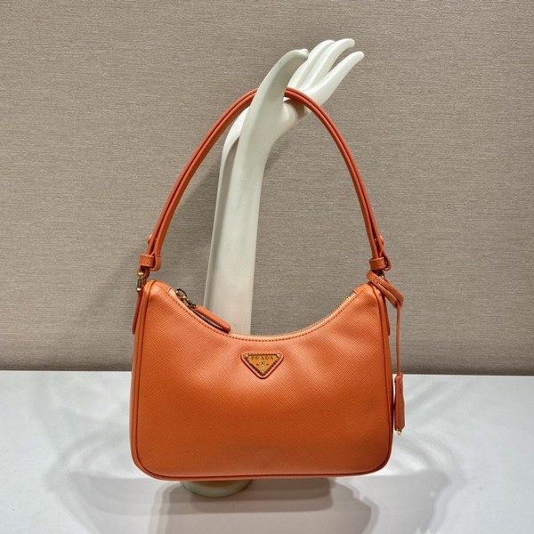 PRADA 프라다 리에디션 사피아노 트리밍 리나일론 호보백