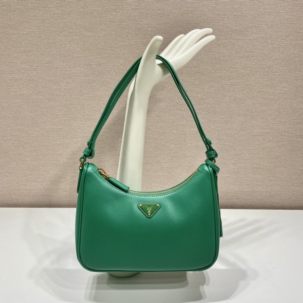 PRADA 프라다 리에디션 사피아노 트리밍 리나일론 호보백