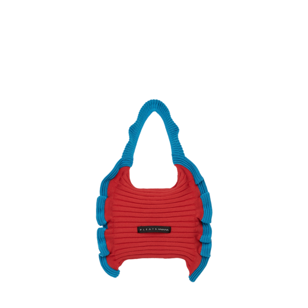 PLEATS MAMA 正規品関税込み RUFFLE MINI TOTE BAG PINK GREEN Ruffle Mini Tote Bag Red Blue : PLEATSMAMA: Sustainable Knit