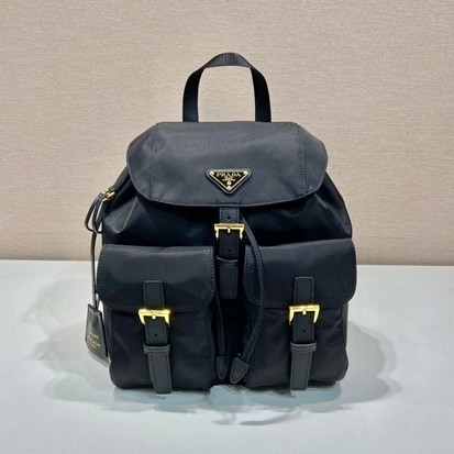 PRADA 프라다 리나일론 골드버클 클래식 스몰 백팩