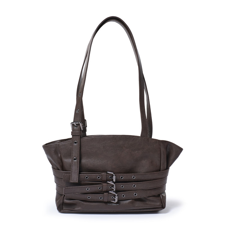 Trio Belt Corset Bag S Brushed Chocolate Samo Ondoh