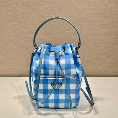 PRADA 프라다 듀엣 리나일론 숄더 버킷백