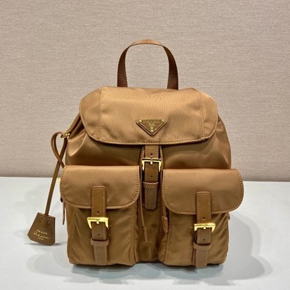 PRADA 프라다 리나일론 골드버클 클래식 스몰 백팩