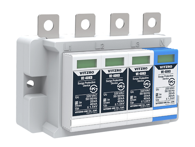 VE-40KD-4P, VE40KD4P, VE 40KD 4P, SPD, 비츠로 직결형 서지보호기, VITZRO Direct SPD ...